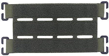 ACEXIER Taktische Weste Patch Molle System Adapter Panel Hook & Loop Konverter zum Anbringen ID Patches DIY Patch Abzeichen (Green-A)