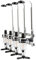 RELOVE Porte-Bouteille Mural, Distributeur Bouteilles Doseur, Aluminium 4 Bouteilles Bar Butler Distributeur Mural Porteur de Boissons Bouteilles Distributeur de Boissons Alcool pour Party Bar