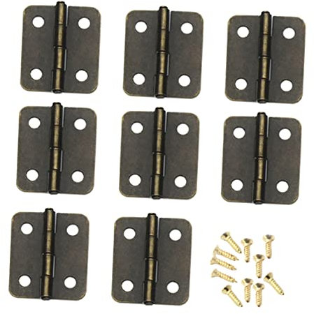 Homoyoyo 250pezzi Cerniere Metallo Per Scatole Di Gioielli Cerniere Mini Con Viti Design Retrò e Resistente Antico Completo Per Fai Te e Riparazioni
