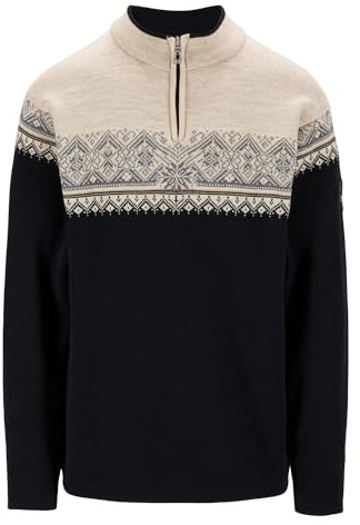 Dale of Norway Moritz Herren Pullover - 100% hautweicher Merinowolle Sweater für Männer - Regular Fit Herren Pullover und Pullover - Herren Strickpullover mit feinen detaillierten Mustern