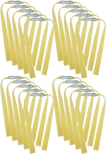 20X 1.5mm Thickness Heavy Flat Rubber Band for Slingshot Flat Slingshot Bands Replacement/Hunting Catapult Elastic Bungee