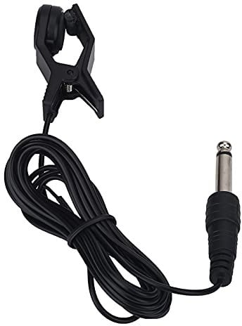 Mumusuki Clip on Portable Pickup Contact Tuner Clip on Pickup, Tuner Microphone Microphone Vocal Pick Up for Tuner Instruments