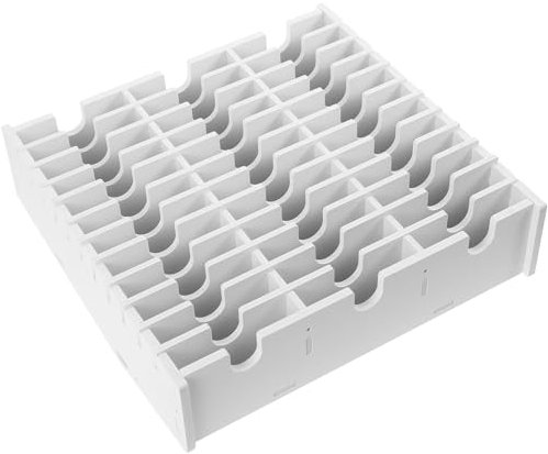 Zerodeko Rastrelliera Porta CD Con 36 Griglie Organizer Porta CD In Legno Ripiano Espositivo Per Dvd Per Custodie Di Film Dvd Cassette Tampone Per Inchiostro Da Tavolo Scatola Di