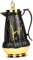 FytStycale Modern Stainless Steel Coffee Carafe Set with Glass Liner, black
