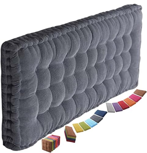 uyeoco 8-10cm Dickes Bankauflage Bankkissen, Sitzkissen Bank Sitzauflage Innen Outdoor, Gute Qualität Waschbare Gartenbank Auflage, Rechteck Sitzkissen Groß Für Stuhl Boden Bürostuhl(@9,50x120cm)