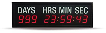 Temporizador de Gimnasio, DIRIGIÓ Reloj de temporizador de cuenta regresiva de la cuenta regresiva de gran tamaño, día, hora, minuto y segundo reloj de cuenta regresiva for gimnasio piscina,para gimn