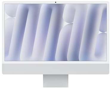 2024 Apple iMac with Apple M4 Chip with 8CPU & 8GPU (24-inch, 16GB RAM, 256GB SSD Storage) Silver (Renewed)