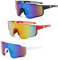 KBIBCK 3 Stück Sport Sonnenbrille, Schnelle Brille Rave, Fahrradbrille Winddicht, Fahrrad Sonnenbrille für Outdooraktivitäten Autofahren Fischen Laufen Wandern, UV400 Schutzbrille