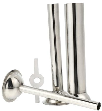 GLEAVI Accessori Acciaio Inossidabile Per Tritacarne Kit Completo Imbuti Per Salsicce Con Diametri Uscita e Compatibile Con Tritacarne Domestici