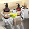 DBPBToU Rangement et Organisation de Cuisine, Porte Eponge Evier Cuisine Inoxydable, Organisateur Cuisine avec Support pour Brosse, Organisateur Evier Cuisine (Argenté)