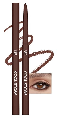Jutqut Matte Gel Eyeliner, Wasserfest und Wischfest Eyeliner Stift, Langanhaltend Vegan Lidstrich Stift für Schnelltrocknung, Hohe Farbwiedergabe Eye Liner, Brauner Eyelinerstift #11