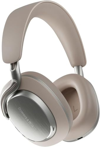 Bowers & Wilkins Px8 S2 Auriculares Circumaurales Inalámbricos con Cancelación de Ruido, Bluetooth, y Carga Rápida - Warm Stone