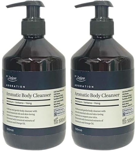 Ark Future Adoration Aromatic Body Cleanser, Geranium, Verbena & Ylang, Twin Pack (500mL x 2)