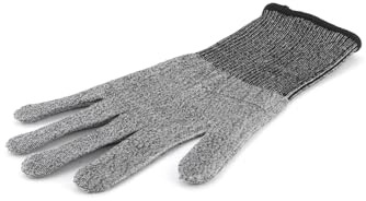 Karl Weis Schnittschutzhandschuh, Küchenhandschuh schnittfest für Reiben, Schneiden und Hobeln, Größe: 26x15x0,5 cm, Kunststoff (HPPE)