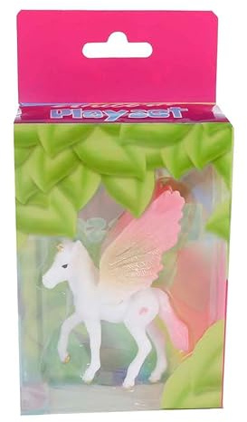 Einhorn Spielfigur rosa Kunststoff 9cm Spielzeug Einhorn