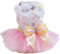 Hundekleid Welpenrock Hundeprinzessin Kleider Ballett Tutu Blume Hochzeit Spitze Luxus Bogen Kleid für kleine Hundemädchen L Pink