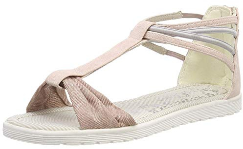 s.Oliver Mädchen 48203 T-Spangen sandalen, pink (dusty pink), 31 EU