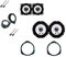 Kit 4 Casse Per Fiat Grande Punto Grande Qualità Con Adattatori e Supporti Predisposizione Anteriore e Posteriore Coassiali Connettori