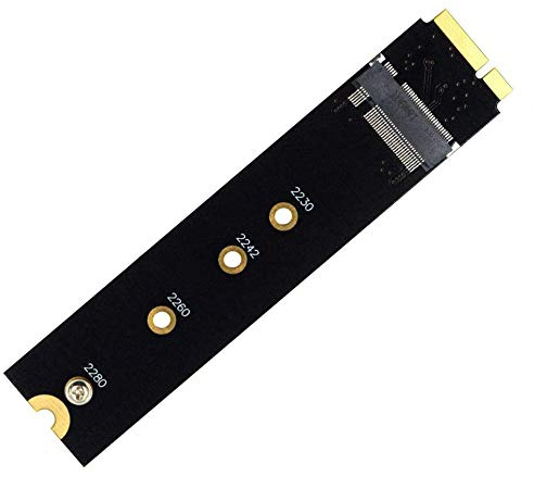 GODSHARK M.2 NGFF SATA to A1465 A1466 (2012 Year ONLY) Adapter for MacBook Air SSD Replacement, HDD Hard Disk Drive Converter Card Support 2230 2242 2260 2280 SSD