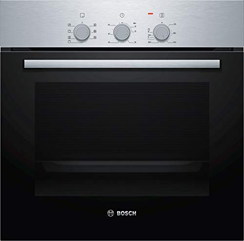 Bosch HBF031BR0 Série 2 Four électrique encastrable, capacité 66 L, multifonction, ventilé, couleur acier inoxydable