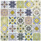 selbstklebende Mosaikfolie Fliesenaufkleber Vinyl Retro Color für Bad Küche Badezimmer - Fliesen-Folie selbstklebend - Klebefliesen Patchwork WAND KÜCHE Fliesenspiegel