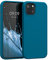 kwmobile Handyhülle für iPhone 13 Hülle, für iPhone 13 Case - Hülle Silikon - kabelloses Laden - Karibikblau