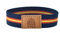 BDM - Pulsera elástica de la bandera de España con cuero nautica - Modelo 2