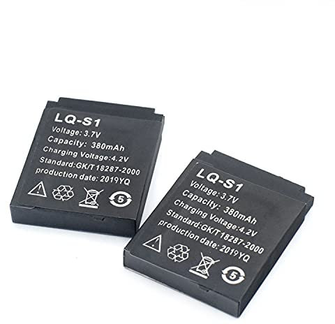 LQ S1 Batteria per Smart watch, LQS1 3.7 v 380 mAh Batteria（2 PCS）