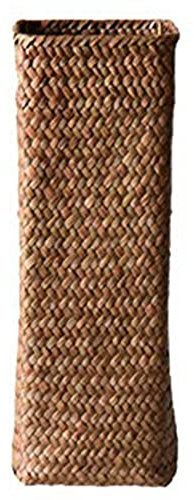 Glakyur Rattan Blumenvase Bambus Körbe Deko Vasen Blume Obstkorb Blumenvase Hoch Vasen Dekor Braun