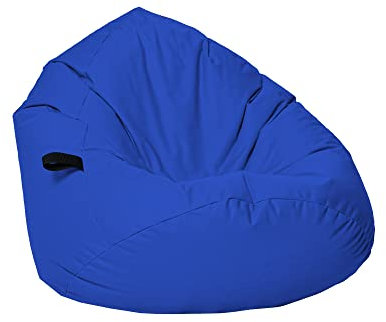 Momiralland Sitzsack Tropfenform Kastanie - für Kinder & Erwachsene – Indoor wie Outdoor da er Wasserfest ist– füllung EPS Perlen. (Blau, XL - Durchmesser 77 cm für Kinder)