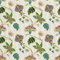 HEKO PANELS Stoff Oxford Meterware Canvas-Stoff Polyester Zum Nähen Nähstoffe Möbelstoffe Dekostoffe Handwerken Wasserabweisend Blumen 1 Meter 155 x 100 cm, DX014
