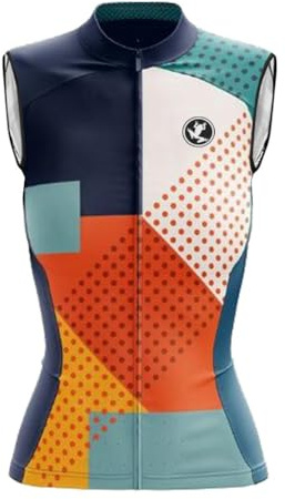 UGLY FROG 2026 Damen Sommer Ärmelloses Frauen Die Jersey Fahrrad Bekleidung Triathlon Vest Fahrradweste/Langarm Radtrikot Fahrradbekleidung Set Radhose mit Sitzpolster ZO07