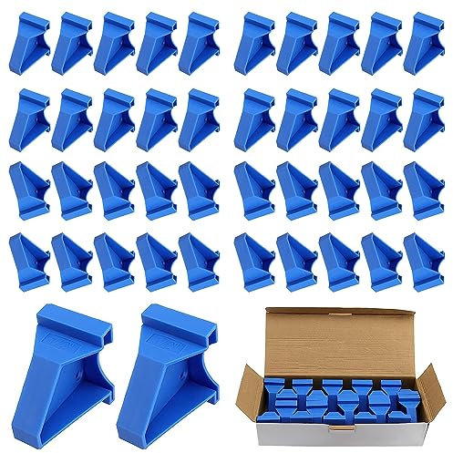 RHBLME 40 distanziatori per pavimenti da 1/2 e 1/4, blu, impermeabili, in legno duro, accessori per pavimenti in laminato, assi in vinile, piastrelle, legno duro, pavimenti galleggianti, ecc