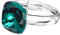 925 Sterling Silber 44 farben Ringe für Damen Verstellbarer mit Marken Kristalle, Glänzend Cubic Zirkonia Ring Fingerring Kommt in Schmuck Geschenk Box (Emerald)