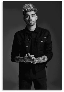 REOTTO Singer Zayn Malik Poster Dekorative Malerei Leinwand Wandkunst Wohnzimmer Poster Schlafzimmer Malerei,Wandkunst Bilddruck Moderne Familienzimmer Dekor 12x18inch(30x45cm)