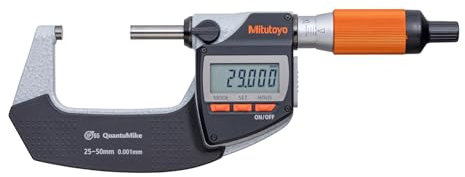 Mitutoyo 293-141-40, Digitale Bügelmessschraube QuantuMike, IP65, 25-50mm, 0,001mm, mit Bidirektionale Datenausgabe