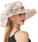 MMOOVV Damenhut Eleganter Kirchen Brautteeparty Hochzeitsfest Hut (Pink #3, One Size)
