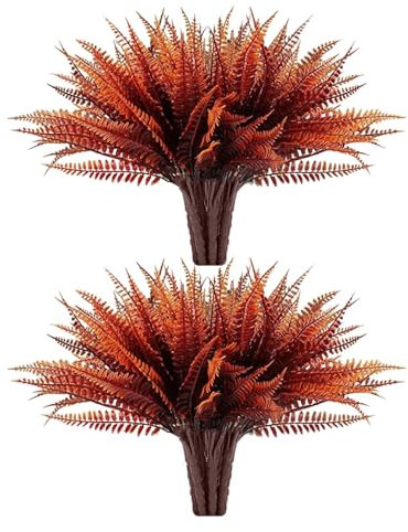 Künstlicher Boston-Farn | Kunst-Boston-Farn-Pflanzgefäß, UV-beständig, künstlicher Boston-Farn-Farne, künstliche Pflanzen, Boston-Farne, künstliche Pflanzen