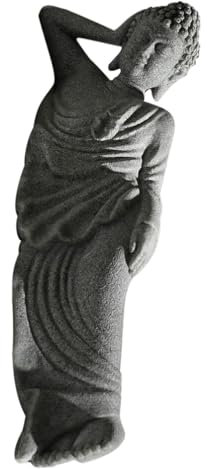 HOLIDYOYO Aquarium-Buddha-Statue Japanische Buddha-Figur Liegende Buddha-Statue Aquarium-Buddha-Skulptur Zen-Sandstein-Ornamente Unterwasser-Landschaftsdekoration