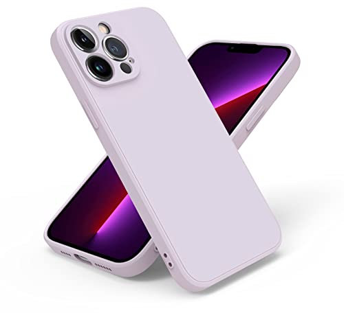 Tobfit Funda para iPhone 13 Pro MAX, Carcasas Silicona Premium, Protección Completa Lente Cámara, Funda Protectora Resistente Arañazos y Caídas para iPhone 13 Pro MAX, Lavanda