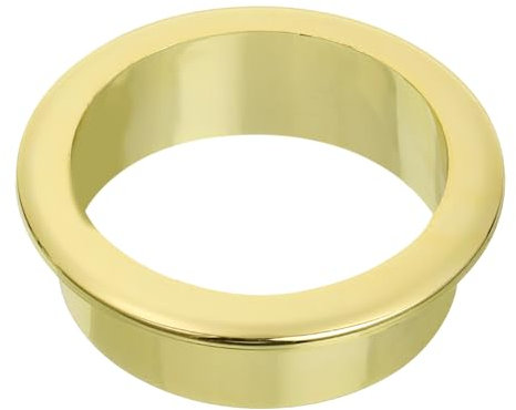 QUARKZMAN Passe Cable Bureau 1 Pcs 1.77 Pouce (45mm) Passe Fil Bureau en Nylon, Cache-Trou de Câble en Plastique, Organisateur de Câbles et Cordons pour Armoire de Bureau, Doré