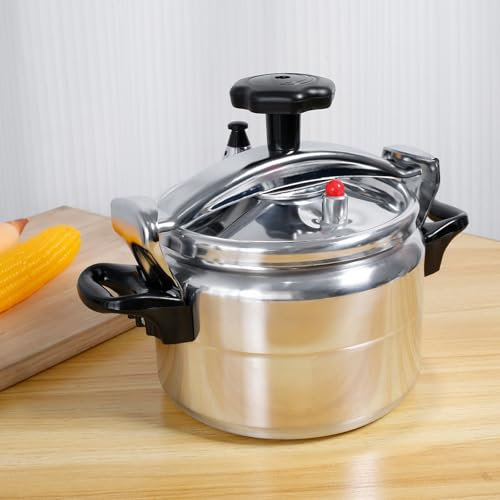 Catphy Small Pressure Cooker 3L Capacity Pressure Cooker Practical Pressure Canner with Safety Valve Multipurpose Pressure Cooker Pot for Home Kitchen Restaurant Cooking(Forse,argentato)