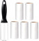 Oderra Rouleau Anti-Poils pour Animaux - Lint Roller Adhésif avec 1 Poignée + 6 Rouleaux (60 Feuilles/Rouleau) - Nettoyeur de Poils de Chat et Chien pour Vêtements, Canapé, Noir