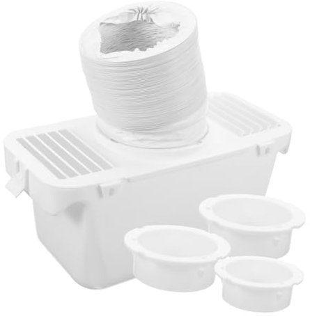 Tofficu Dryer Accessories Vented Hose Pipe Condenser Adapter and Lint Collector Kit for Electric Dryers