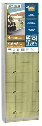 XPSfoam ADVANCED UNDERLAY SYSTEMS 4mm Premium Underlay Plus For Wood and Laminate Floors 9.6m2