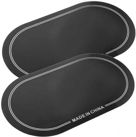 Kickdrumfell Pad 2 Stück Verstärkt für Doppelpedal Schlagzeugfell | Pet, Geräuschminderung Beim Spielen, für Proben und Auftritte, Schwarz, für Bandmusiker und Recording