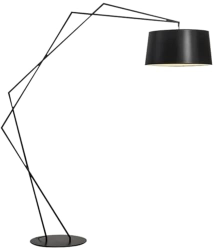 HJLJKG Stehleuchte Stehleuchte Europäische Schwarz Metall Hohe Lampen mit Stabiler Basis Stehleuchte Lackiertes Eisen Hochpolampe Stehleuchte Schlafzimmer