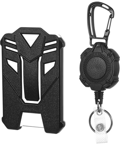 3 Set Ausweishalter Ausziehbar,Einziehbarer Schlüsselanhänger zum Ausziehen,Heavy Duty Ausziehbarer Schlüsselanhänger Ausziehbar Stahlseil,Einziehbares Schlüsselband mit Kartenhüllen für Büro ID Card