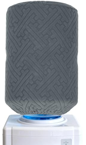 sourcing map Water Dispenser Barrel Dust Cover, Reusable Durable Fabric Water Dispenser Decorative Cover Elastic Fabric Cooler Protector for 5 Gallon Home Office, Dark Gray