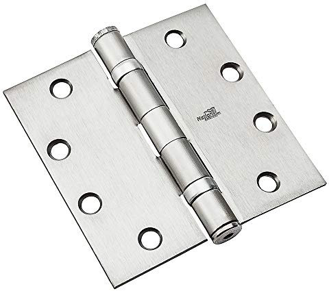 National Hardware N236-010 Fbb179nrp Ball Bearing Hinge, Satin Chrome, 4-1/2 (Pack Of 6)